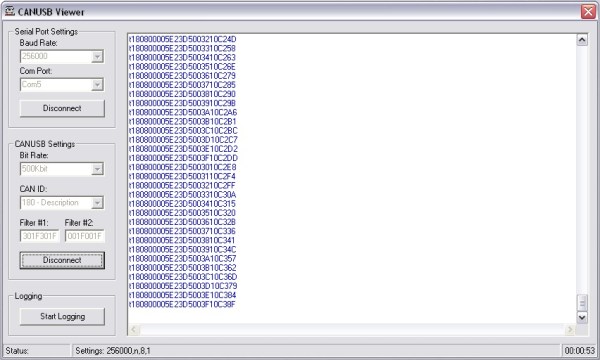 CANUSB Viewer