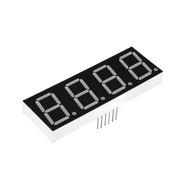 Red 4-digit 7-segment LED display