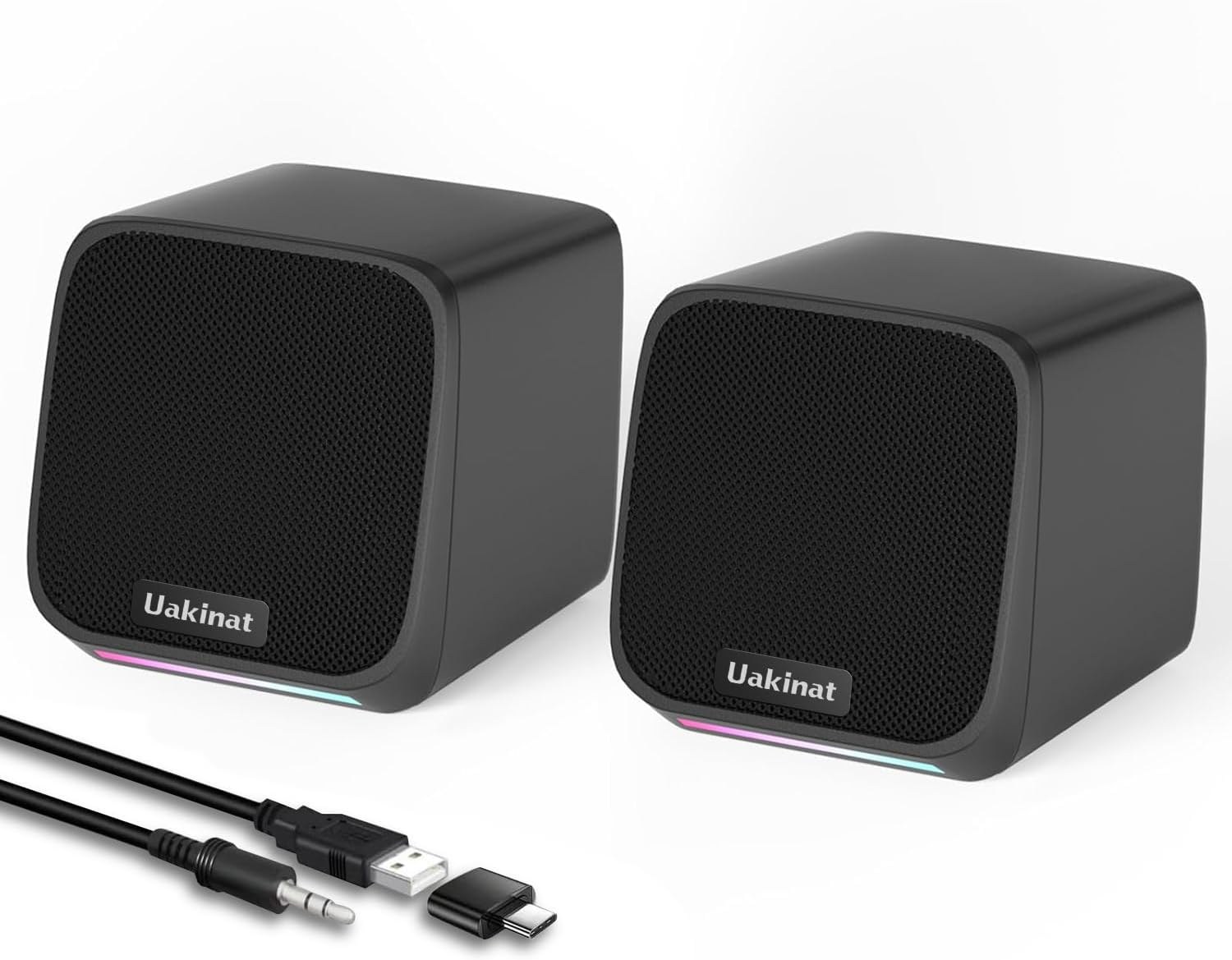 Pair of small USB-powered computer speakers