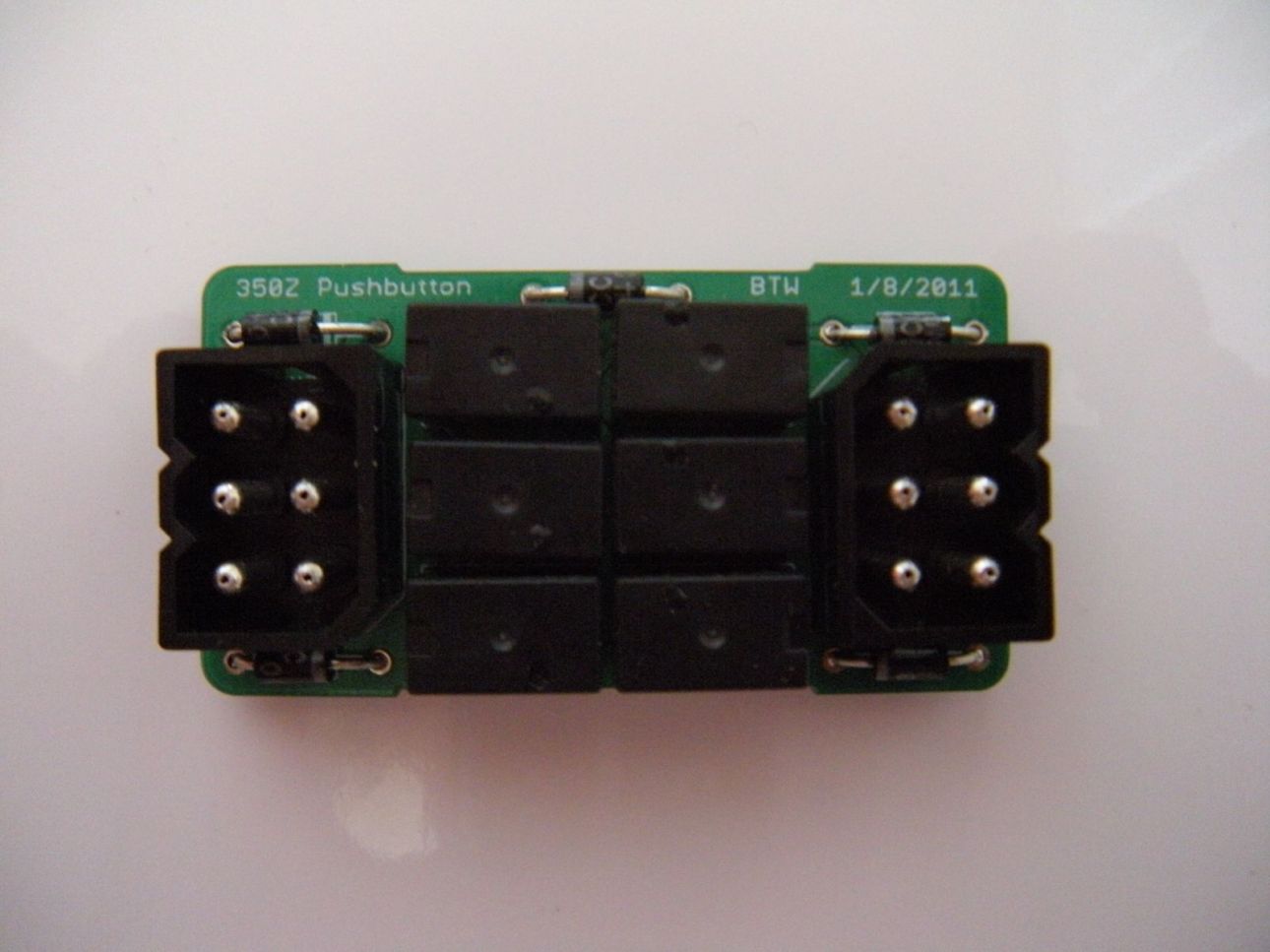 Custom 350Z pushbutton start relay module circuit board