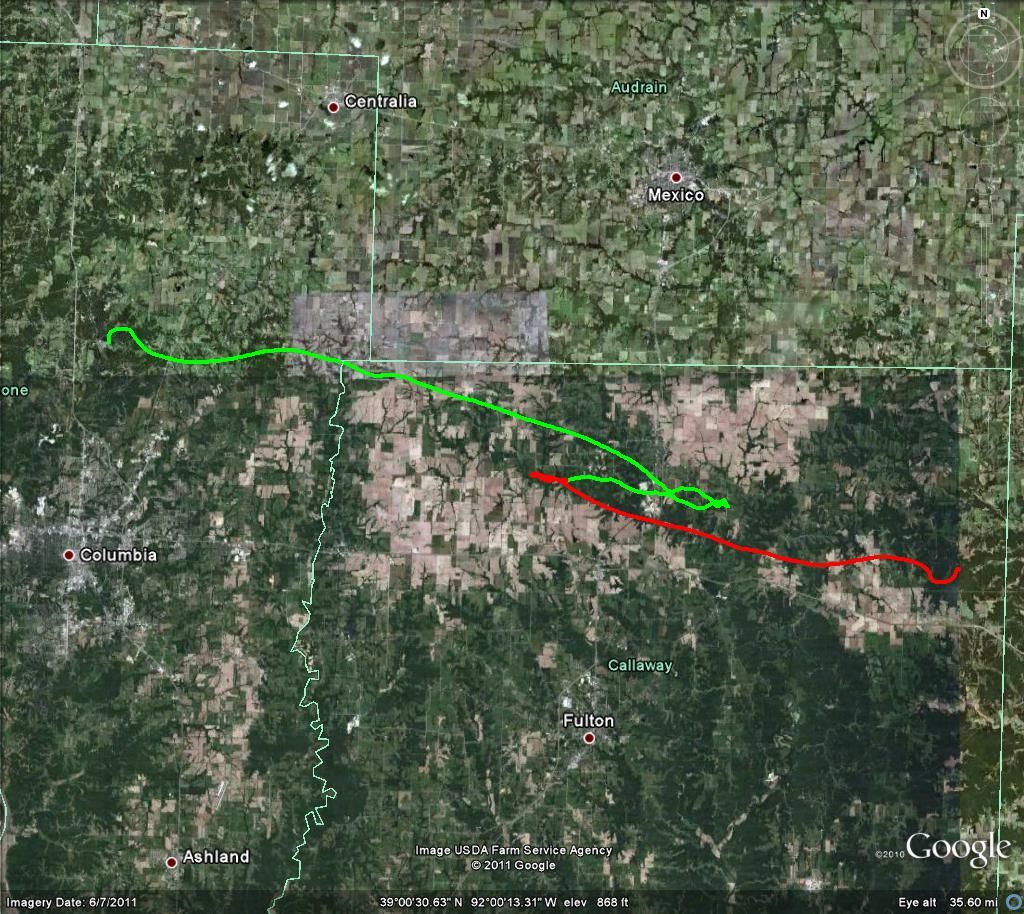 SUFO-1 Flight Path SUFO-1 Flight Path
