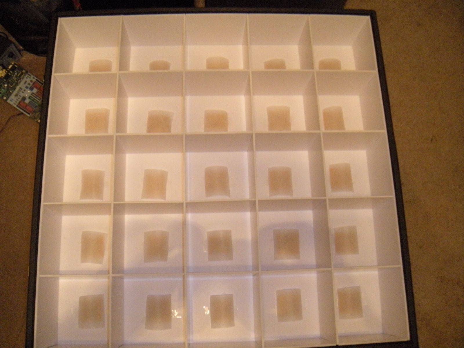 LED Squares with Paper